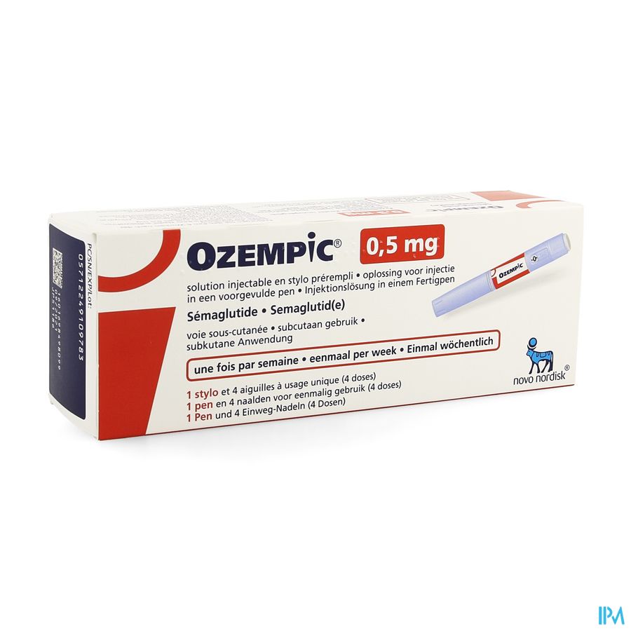 Ozempic 0,50mg Sol Inj 1,5ml Voorgev.pen 1 + 4 Nld Ozempic 0,50mg Sol Inj 1,5ml Voorgev.pen 1 + 4 Nld