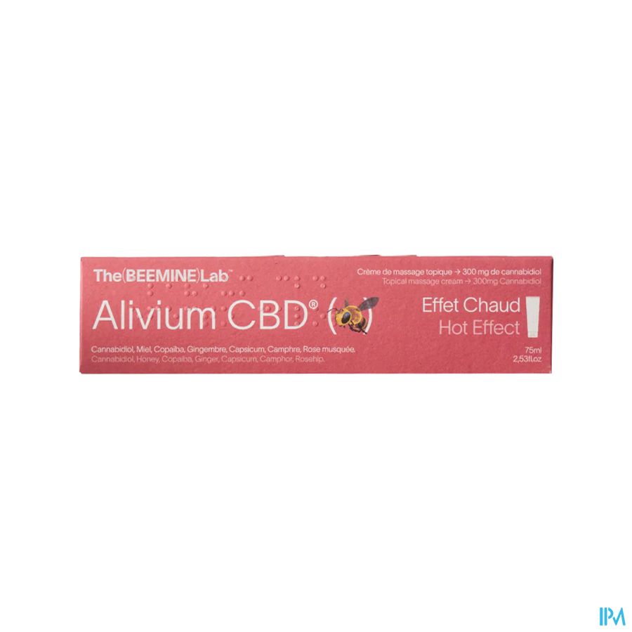 Beemine Lab Alivium Cbd Creme Massage Warm 75ml Beemine Lab Alivium Cbd Creme Massage Warm 75ml