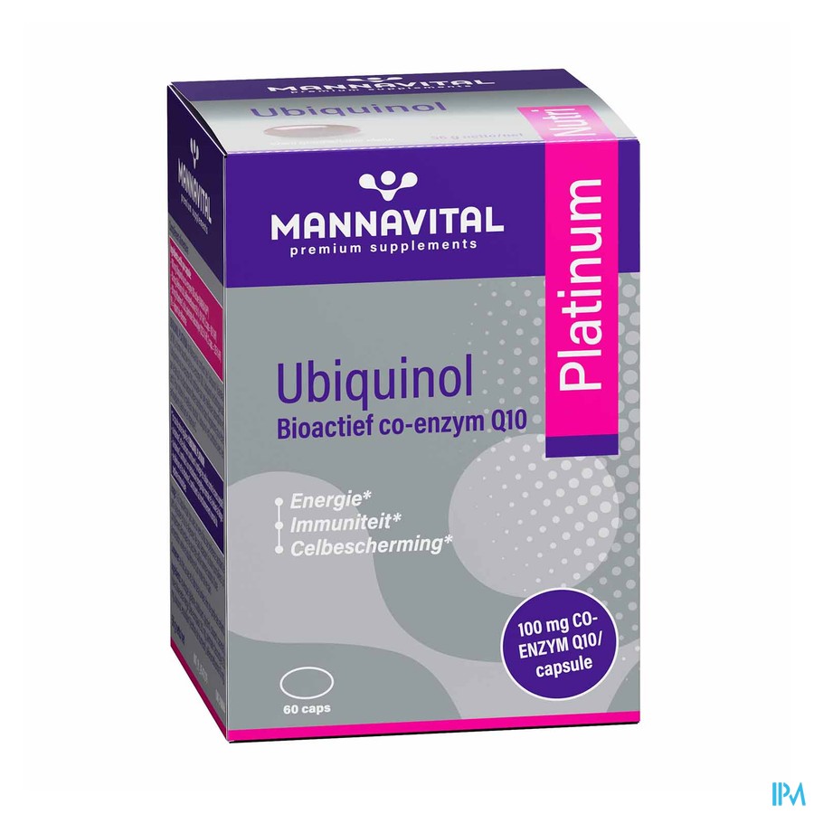 Mannavital Ubiquinol Platinum Caps 60