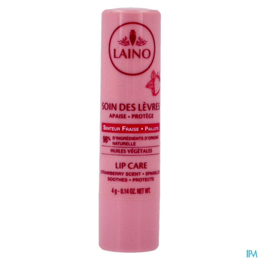 Laino Verzorging Lippen Aardbei 4g 4