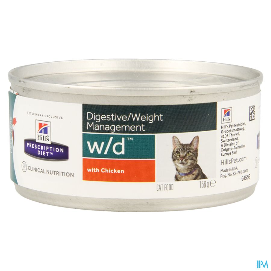 Hills Prescrip.diet Feline Wd Minced 156g 9455g 1
