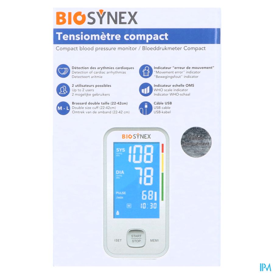 Biosynex Tensiometre Brassard Compact 2