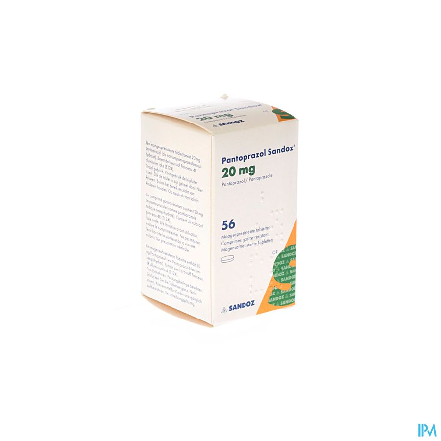 Pantoprazol 20mg Sandoz Maagsapresis. Tabl 56 Hdpe Pantoprazol 20mg Sandoz Maagsapresis. Tabl 56 Hdpe
