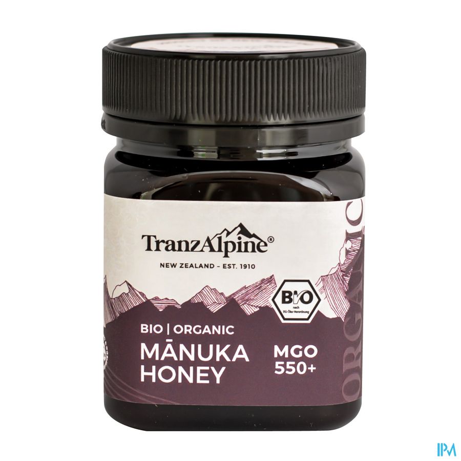 Tranzalpine Bio Manuka Honing Mgo 550+ 250g