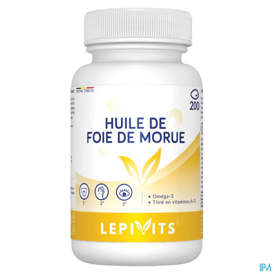 Huile Foie De Morue Caps 200 Lepivits Huile Foie De Morue Caps 200 Lepivits