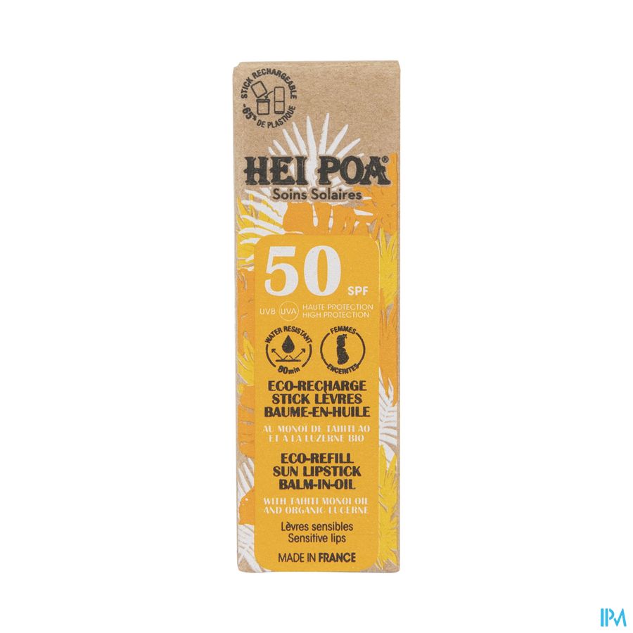 Hei Poa Eco-rech.stick Levre Baume Huil.spf50 4,5g Hei Poa Eco-rech.stick Levre Baume Huil.spf50 4,5g