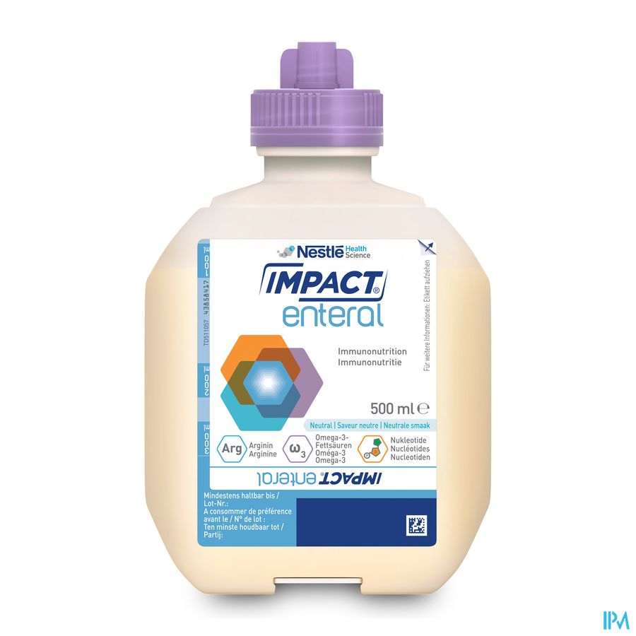 Impact Enteral Neutral Smartflex 500ml 12138886 Impact Enteral Neutral Smartflex 500ml 12138886