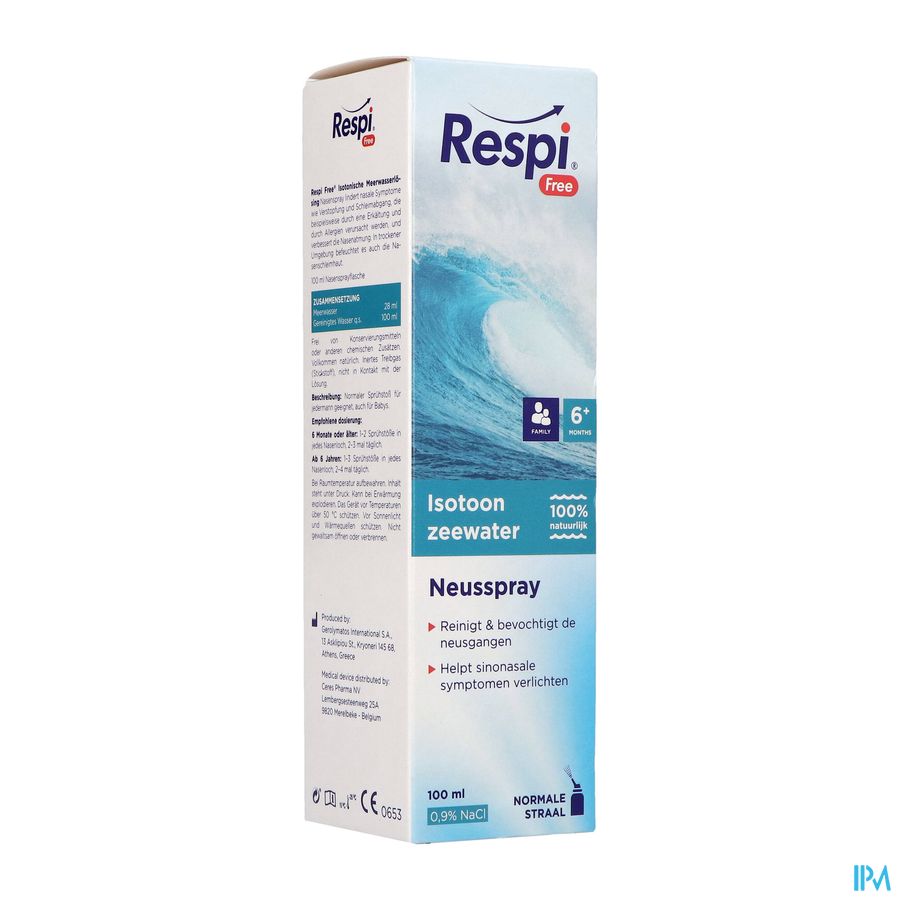 Respi Free Isotonic Family Spray 100ml Respi Free Isotonic Family Spray 100ml