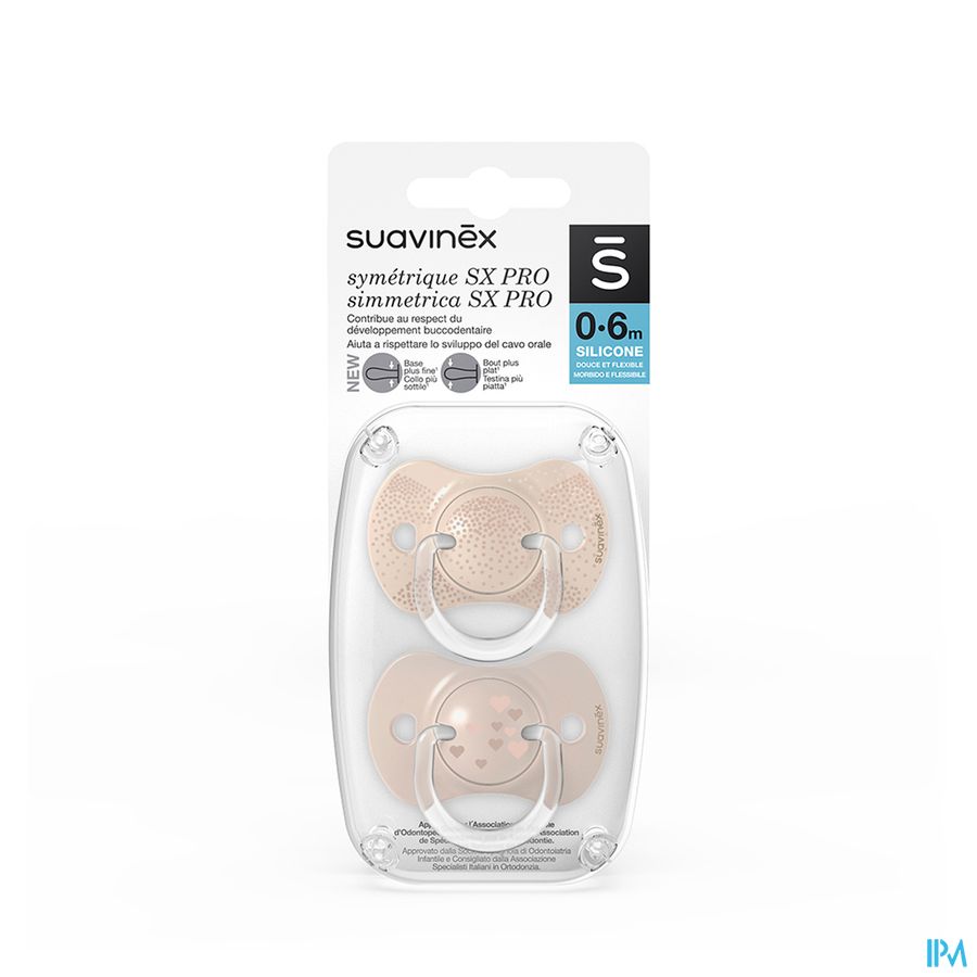 Suavinex Spread Joy Soother Sil Rev 0/6m Bg Duo