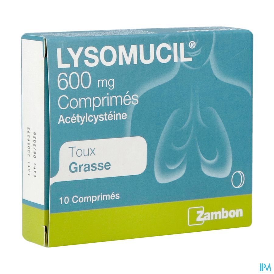 Lysomucil 600 Comp 10 X 600mg Lysomucil 600 Comp 10 X 600mg