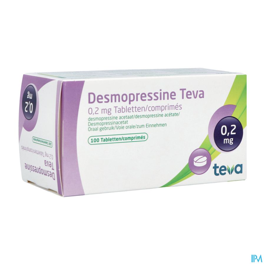 Desmopressine Teva 0,2mg Tabl 100 X 0,2mg Desmopressine Teva 0,2mg Tabl 100 X 0,2mg