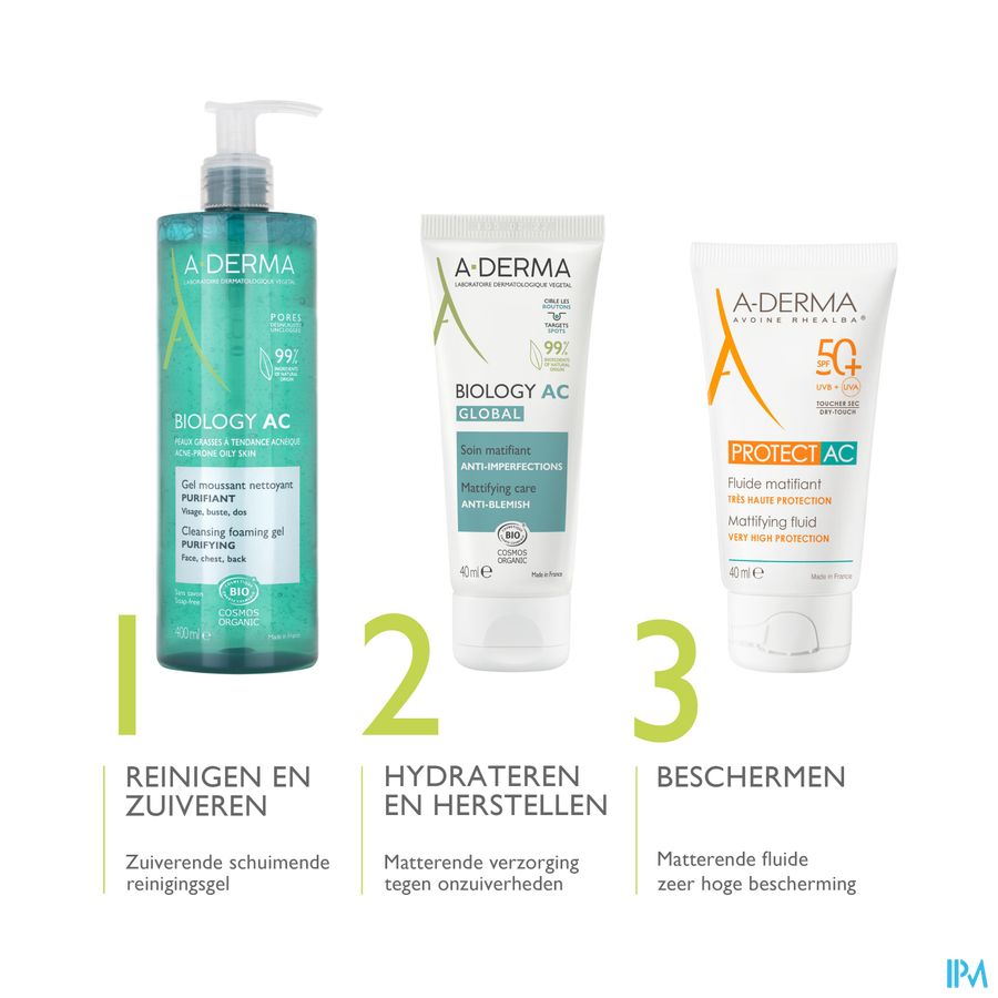 Aderma Biology Ac Global Verzorg. Onzuiverh. 40ml 9