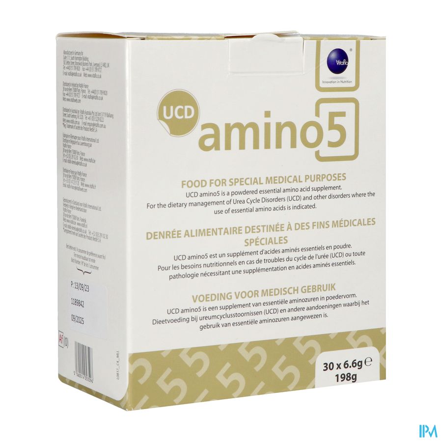 Ucd Amino 5 Pdr Zakje 30x6,6g Ucd Amino 5 Pdr Zakje 30x6,6g