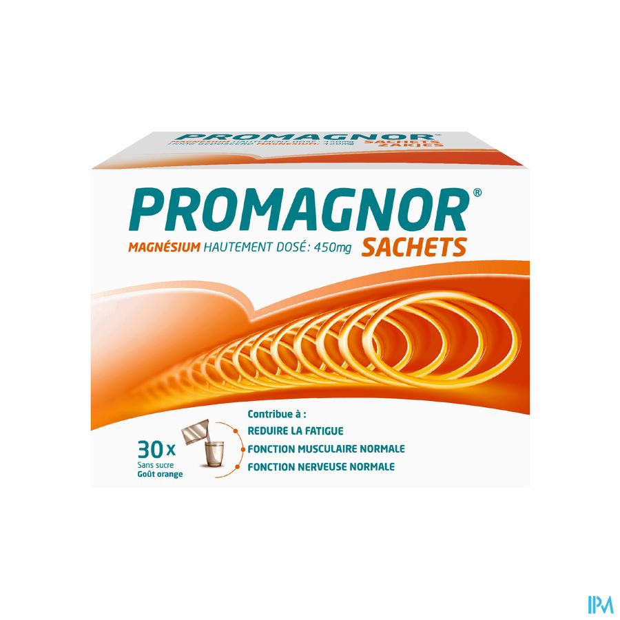 Promagnor: Magnésium Hautement Dosé 450mg (30 sachets) Promagnor: Magnésium Hautement Dosé 450mg (30 sachets)