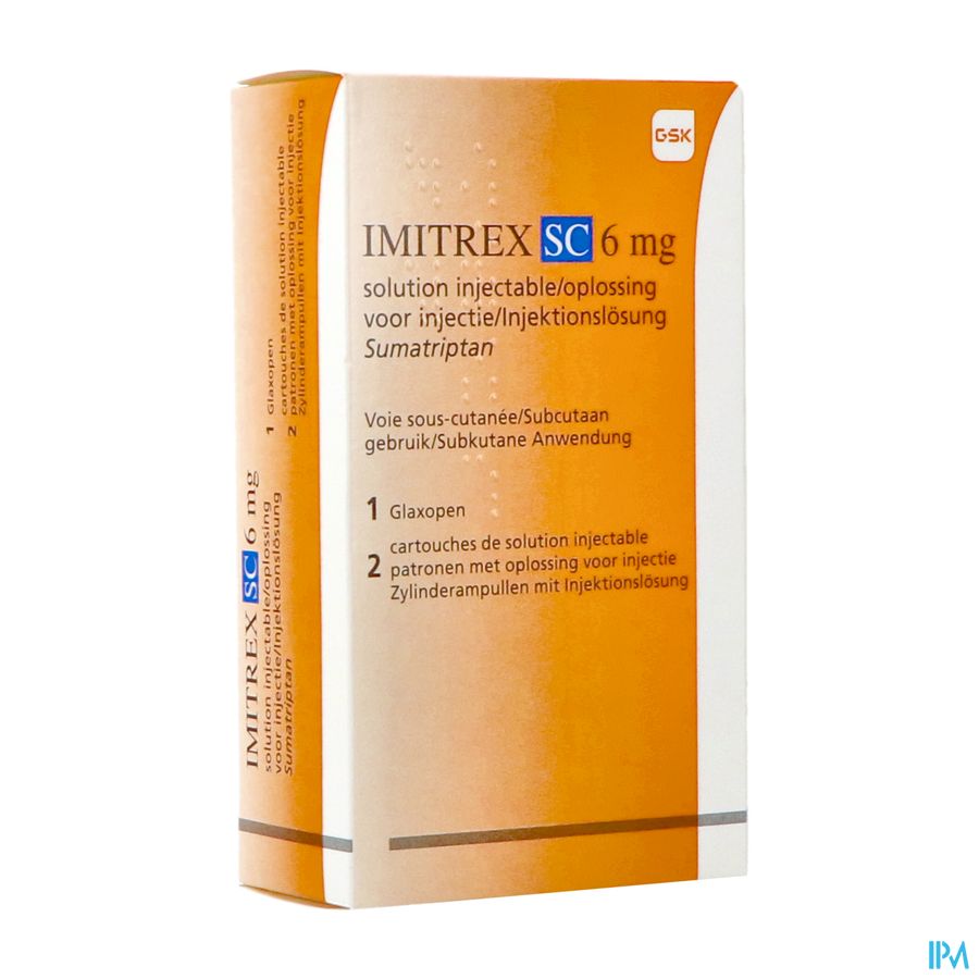 Imitrex Sc 6mg Sol Inj Cart. 2+auto Inj Glaxopen 1 Imitrex Sc 6mg Sol Inj Cart. 2+auto Inj Glaxopen 1