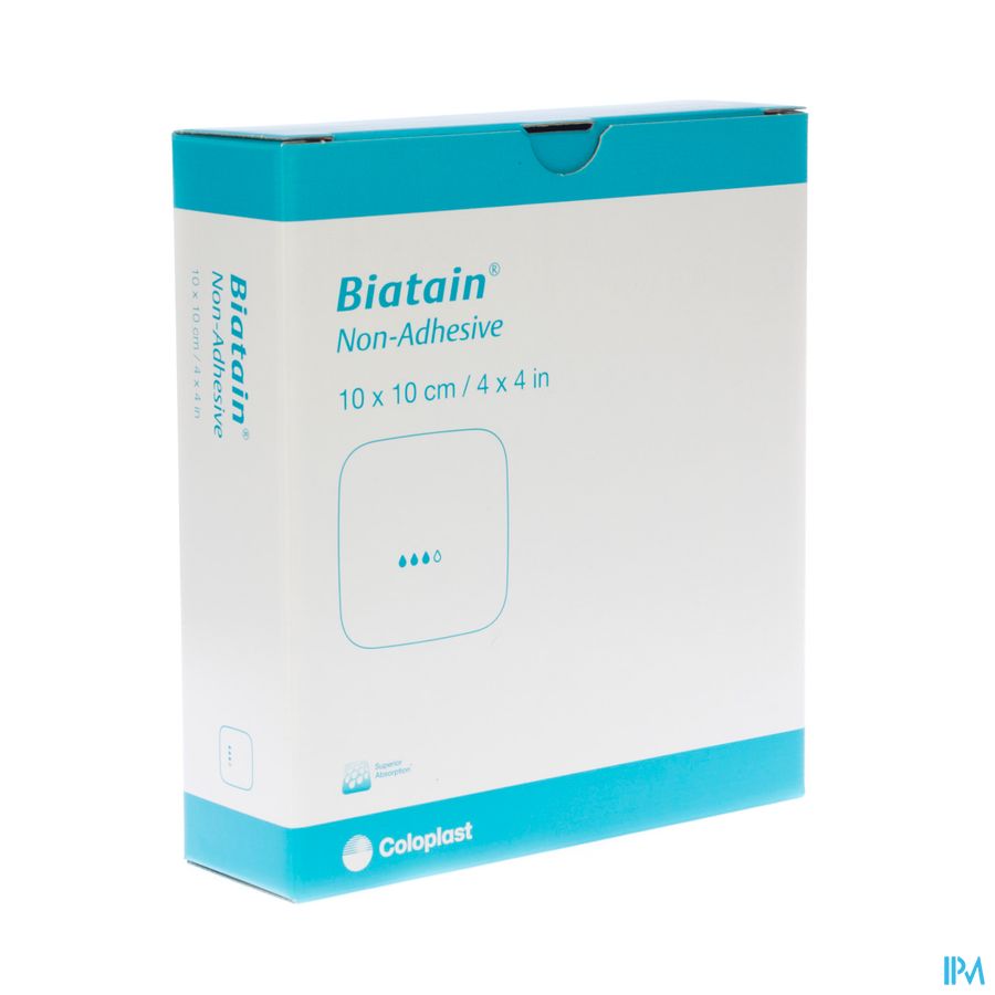 Biatain Schuimverband N/adh 10,0x10,0cm 10 33410 Biatain Schuimverband N/adh 10,0x10,0cm 10 33410