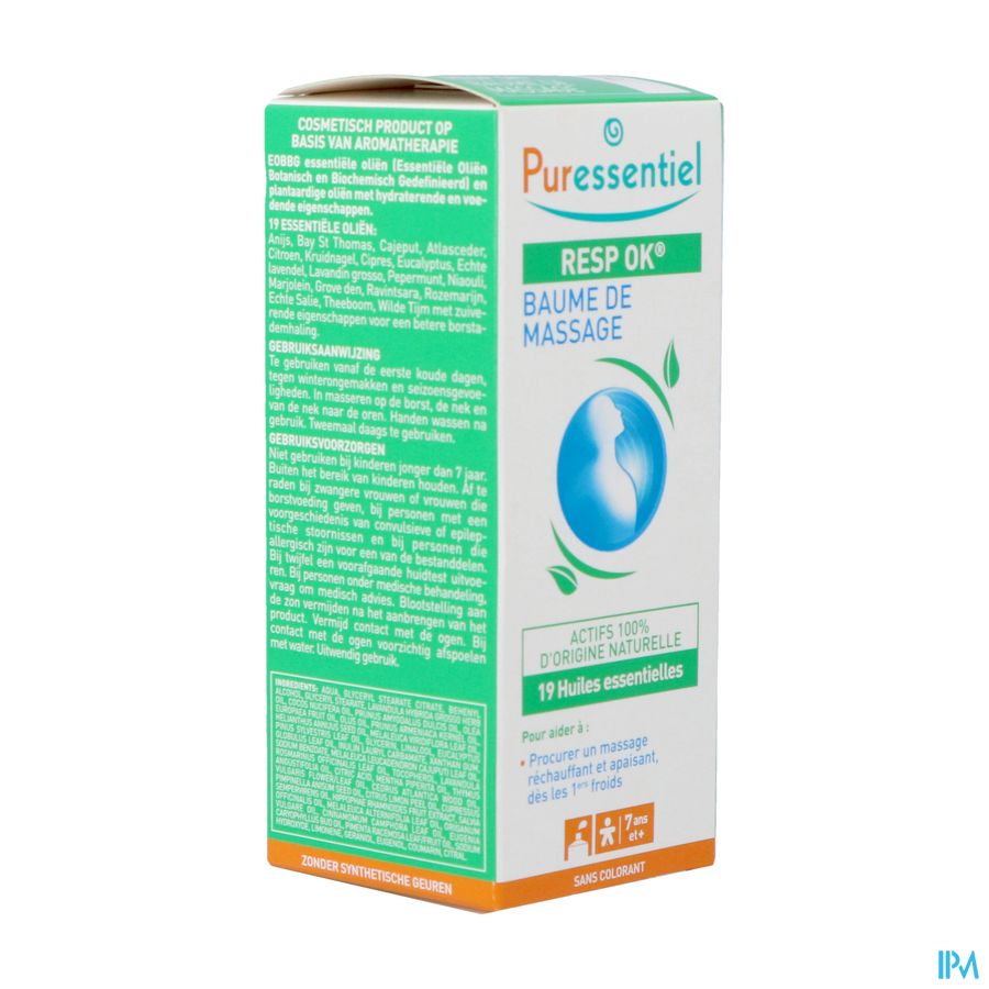 Puressentiel Respiratoire Baume 19 Hle Ess 50ml Puressentiel Respiratoire Baume 19 Hle Ess 50ml