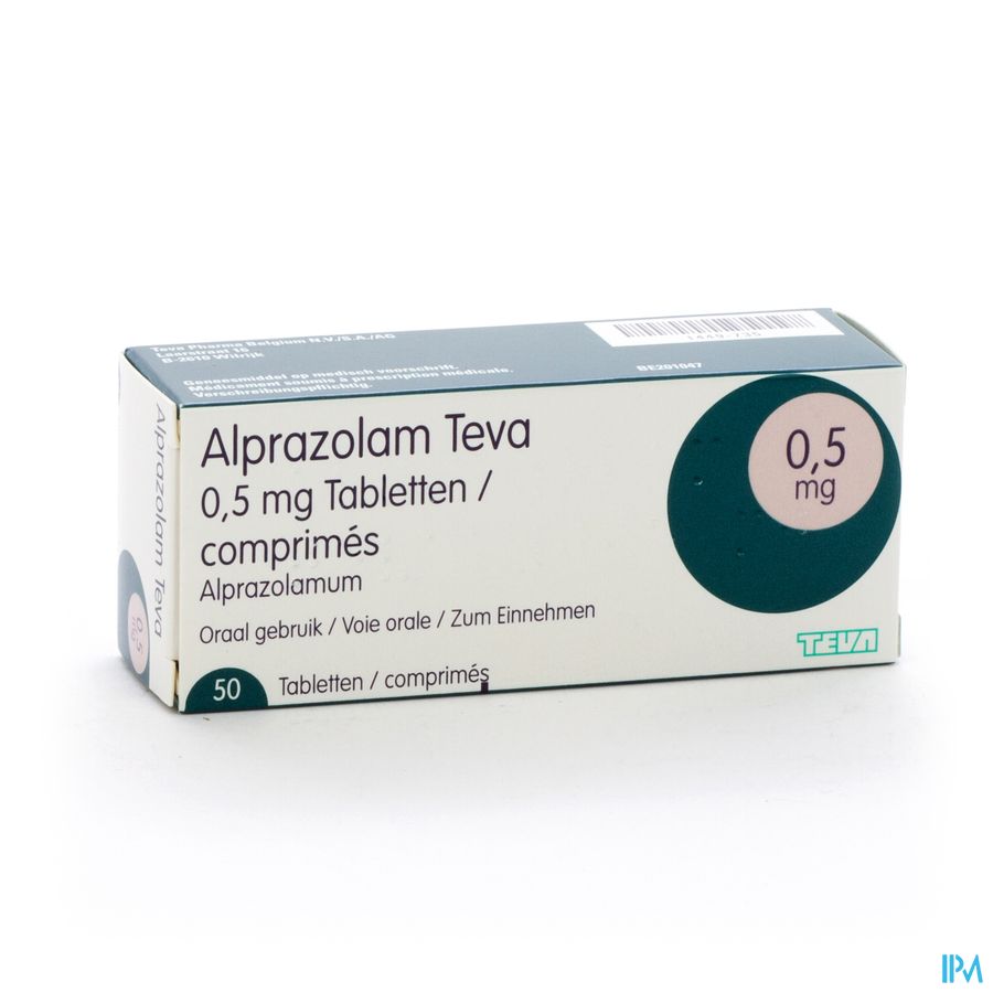 Alprazolam Teva Tabl 50 X 0,50mg