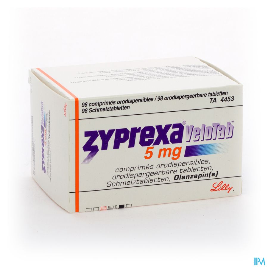 Zyprexa Velotab 5mg Comp Orodisp 98 X 5mg Zyprexa Velotab 5mg Comp Orodisp 98 X 5mg