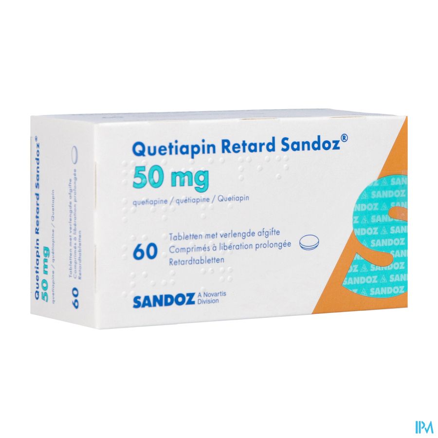 Quetiapin Retard Sandoz 50mg Verl.afg Comp 60 Quetiapin Retard Sandoz 50mg Verl.afg Comp 60