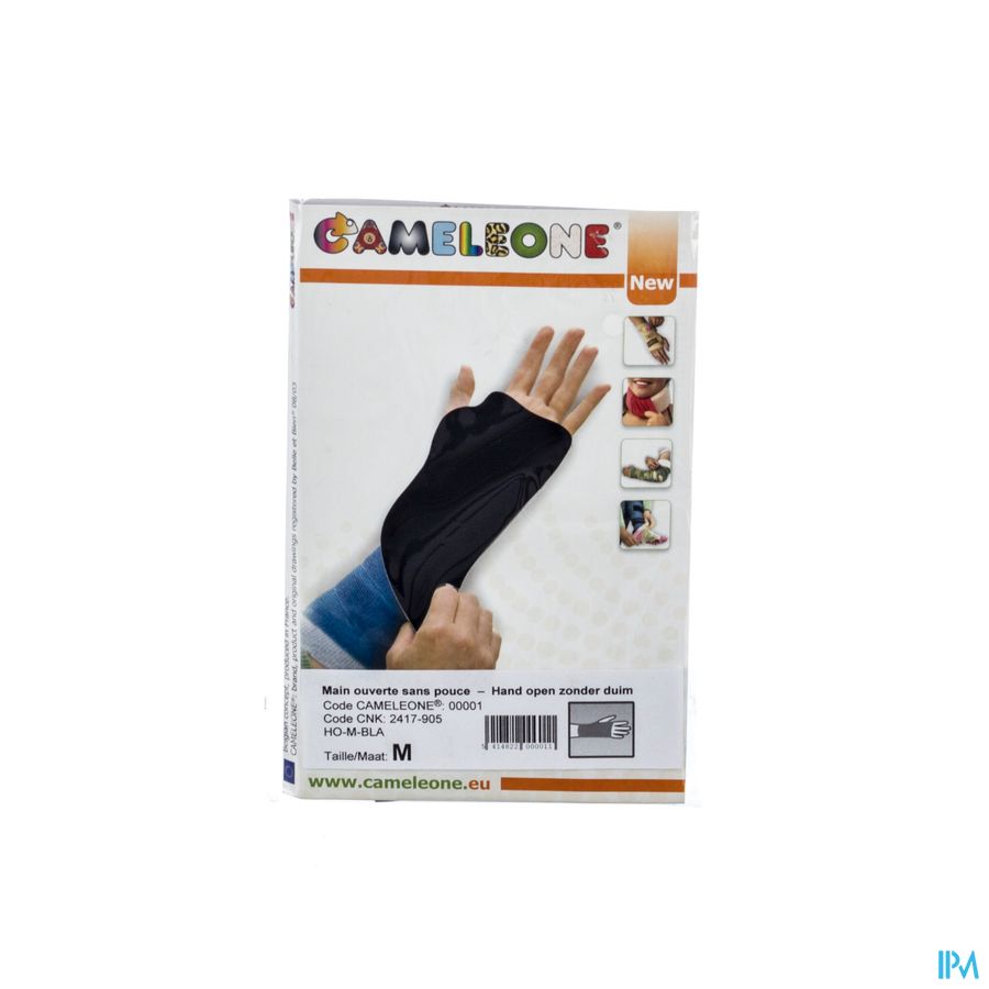 Cameleone Hand Open -duim Zwart M 1 Cameleone Hand Open -duim Zwart M 1