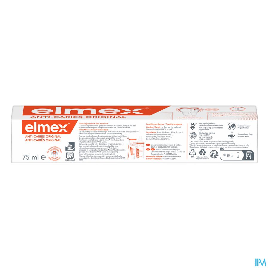 Elmex A/caries Original Tandpasta 75ml 2