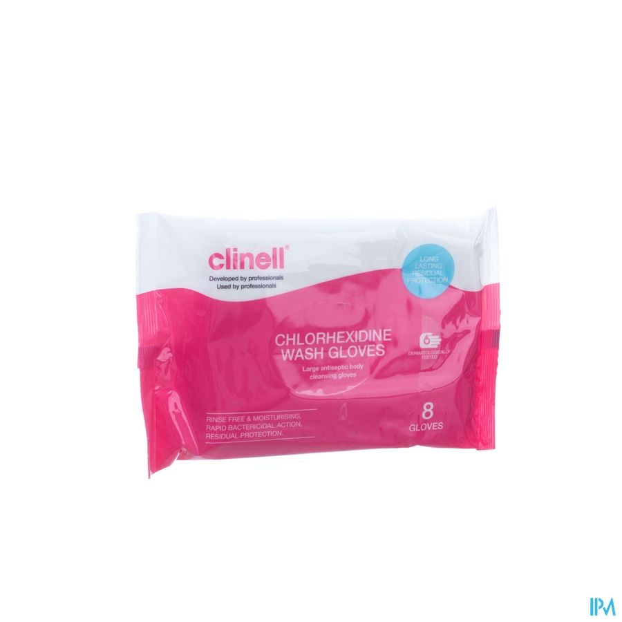 Clinell Washandje 2% Chlorhexydine 8 1