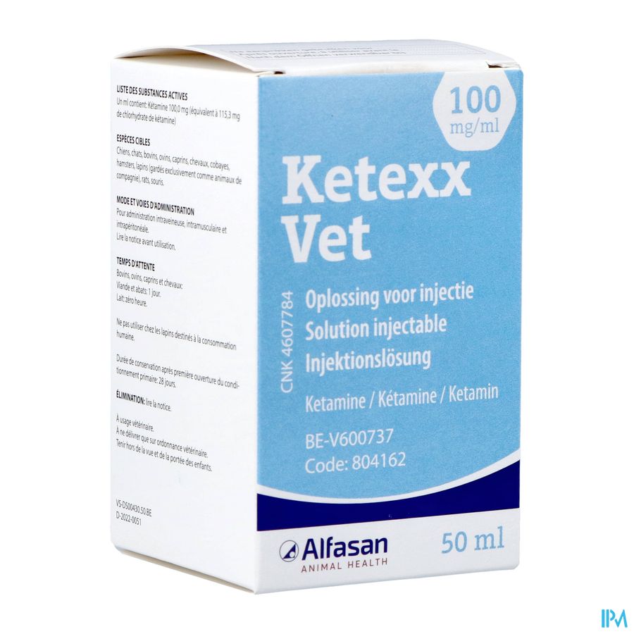Ketexx Vet 100mg/ml Opl Inj 50ml