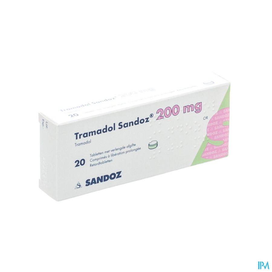 Tramadol 200 Sandoz Tabl Verl Afgifte 20 X 200mg