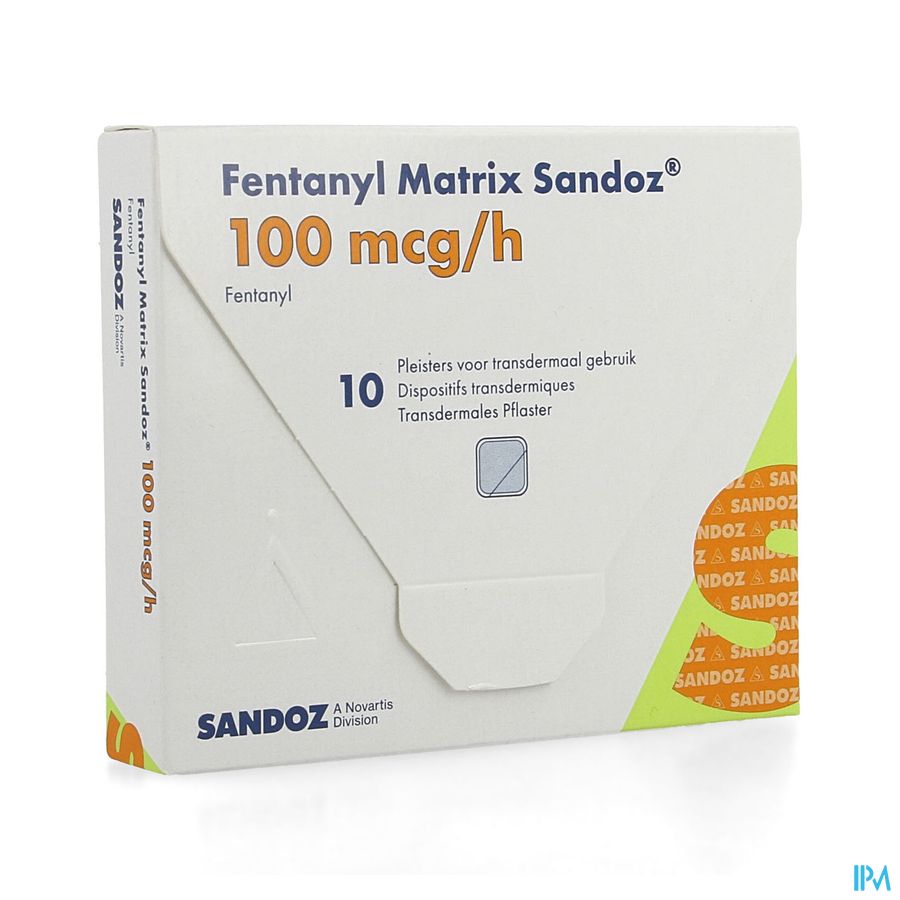 Fentanyl Matrix Sandoz 100,0ug Pleist Transderm 10 Fentanyl Matrix Sandoz 100,0ug Pleist Transderm 10