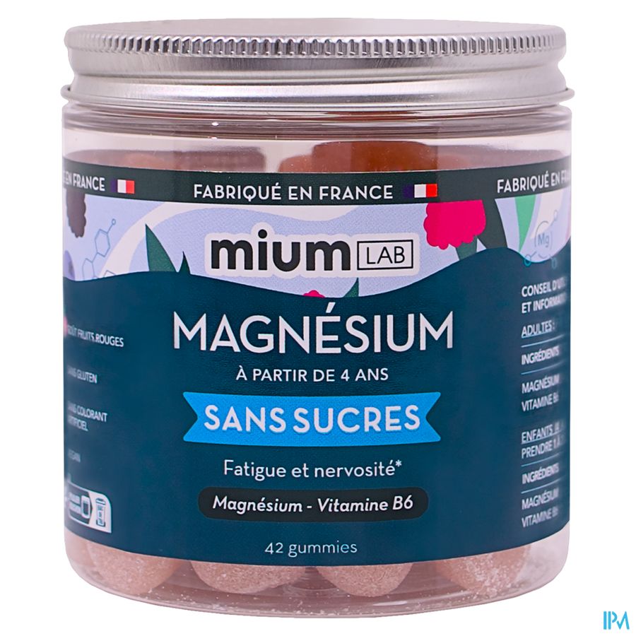 Miumlab Magnesium Gommes S/sucre 42 1