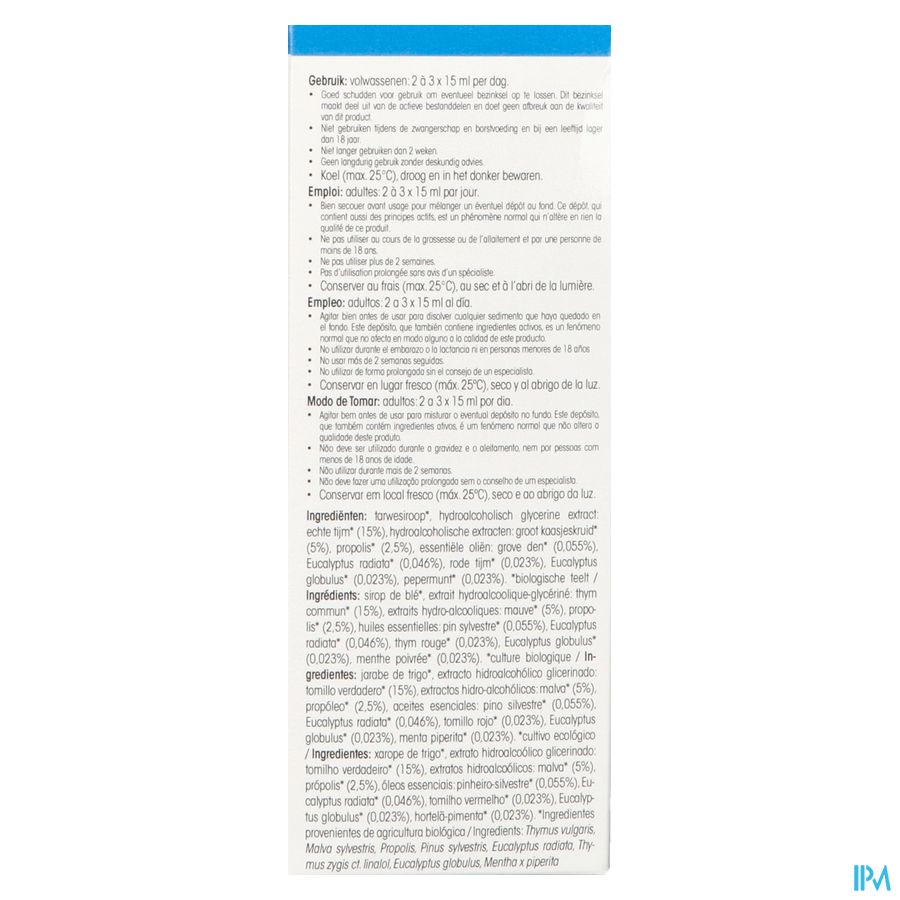 Physalis Eucalyforce Siroop Bio 150ml 7