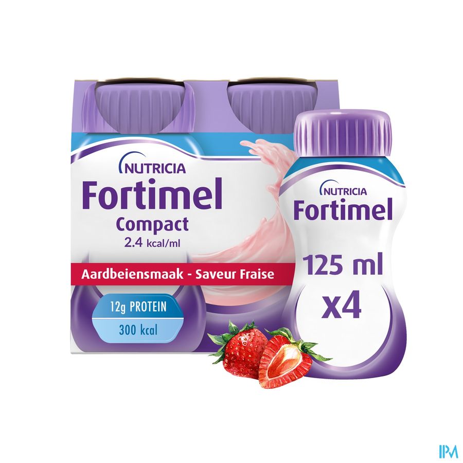 Fortimel Compact 2.4kcal Fraise 4x125ml Fortimel Compact 2.4kcal Fraise 4x125ml