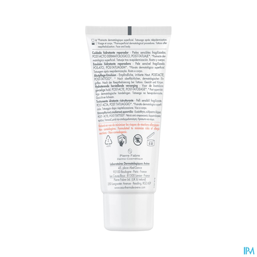 Avene Cicalfate+ Hydra&herstel. Verzorg. Tube 40ml
