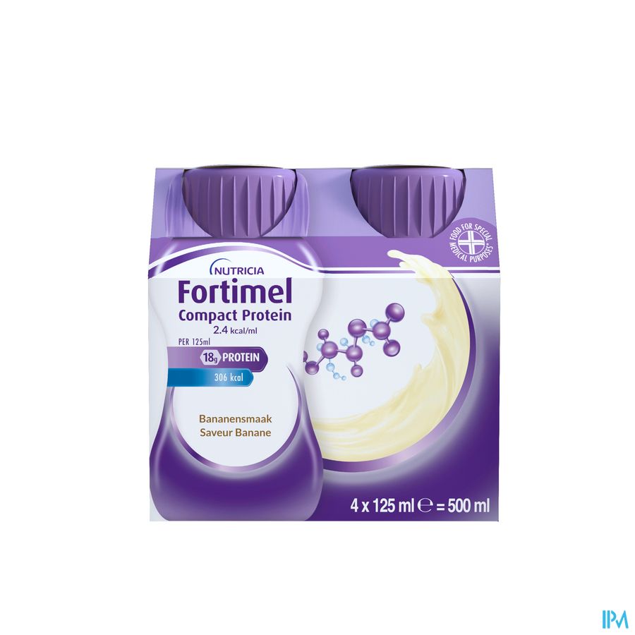 Fortimel Compact Protein 2.4kcal Banane 4x125ml 4