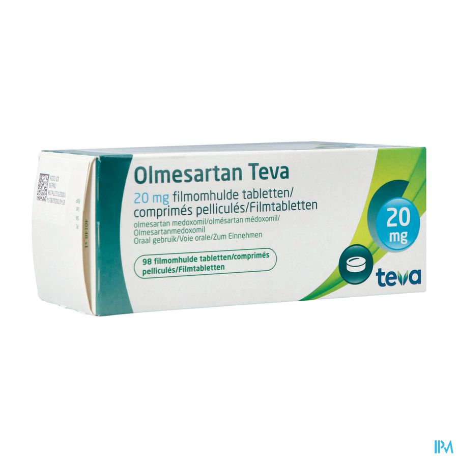 Olmesartan Teva 20mg Filmomh Tabl 98 Olmesartan Teva 20mg Filmomh Tabl 98