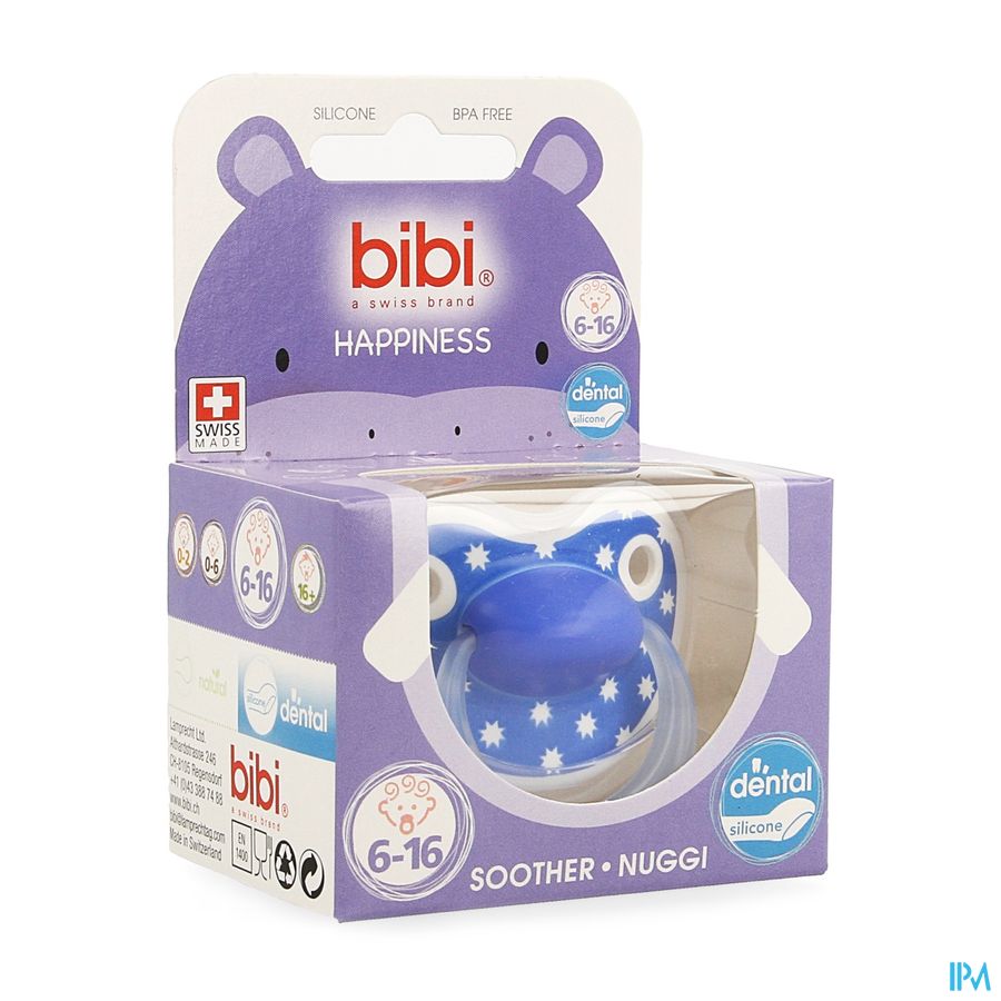 Bibi Fopspeen Hp Dental Lovely Dots 6-16m Bibi Fopspeen Hp Dental Lovely Dots 6-16m