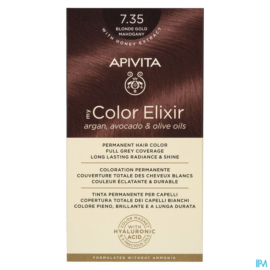 Apivita My Color 7.35 Blonde Gold Mahogany 2 1