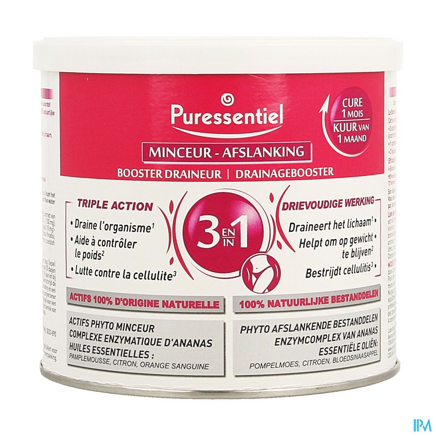 Puressentiel Afslanking Drainage Booster 3in1 240g Puressentiel Afslanking Drainage Booster 3in1 240g