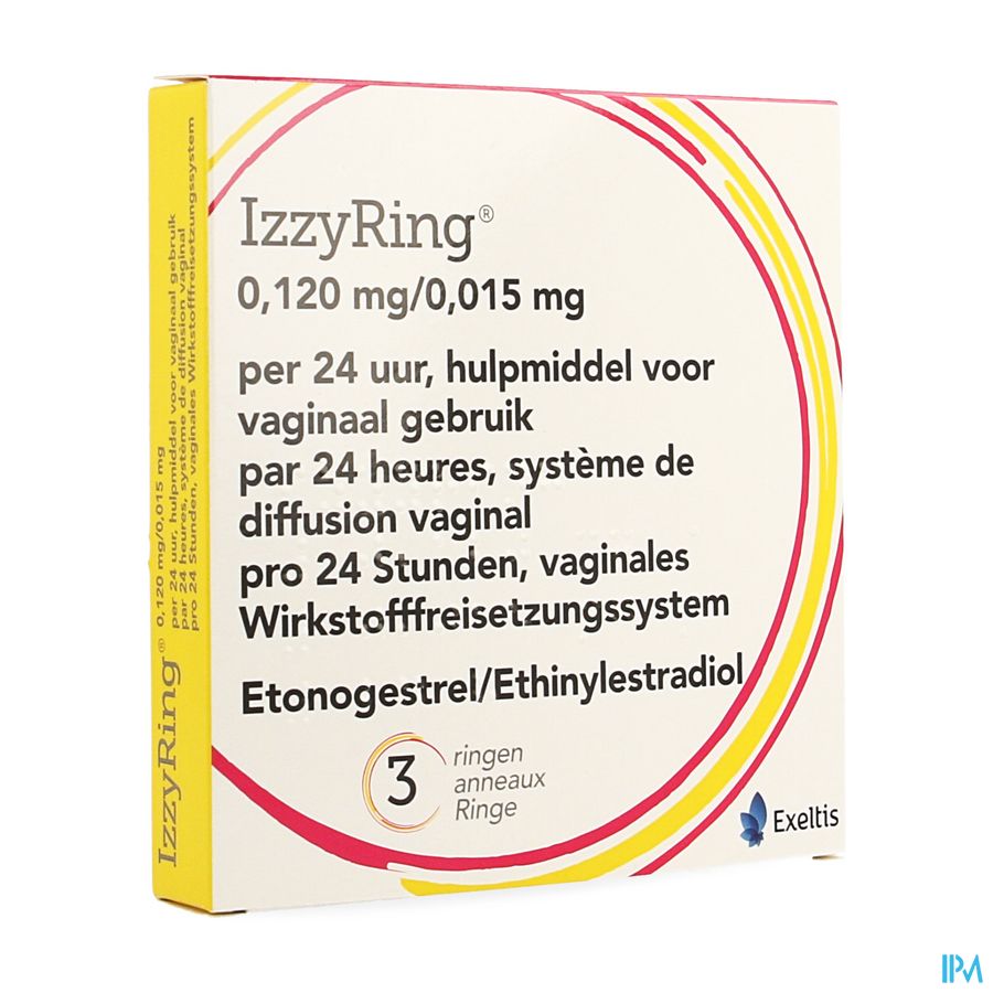 Izzyring 0,120mg/0,015mg 24h Anneau Vaginal 3