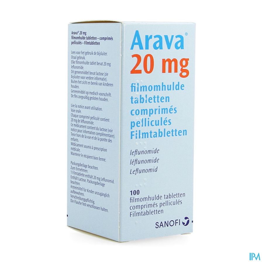 Arava 20mg Pi Pharma Filmomh Tabl 100x20mg Pip Arava 20mg Pi Pharma Filmomh Tabl 100x20mg Pip