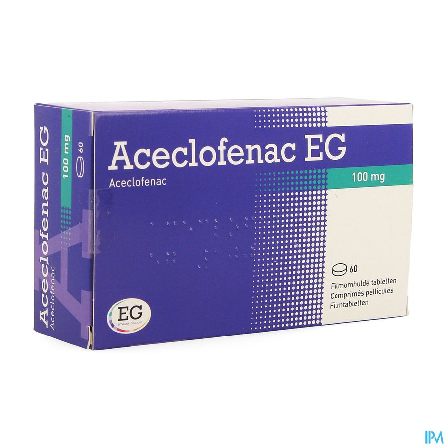 Aceclofenac EG 100Mg Filmomh Tabl  60X100Mg