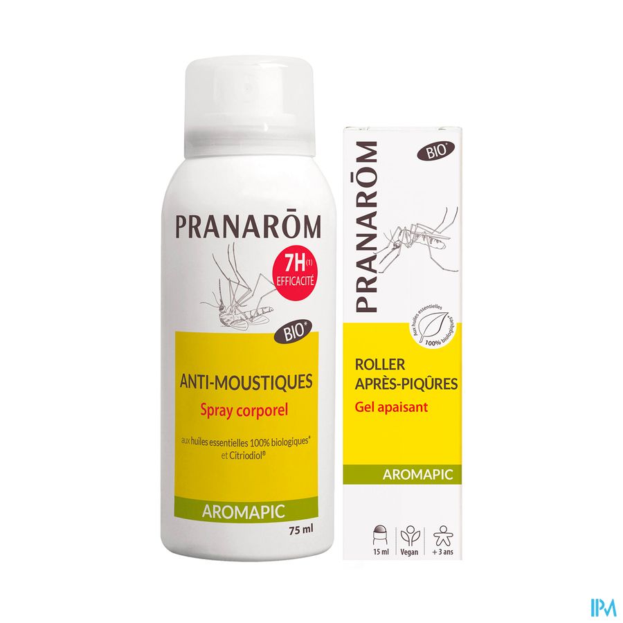 Aromapic Lichaamspray 75ml+roller Insectbeten 15ml