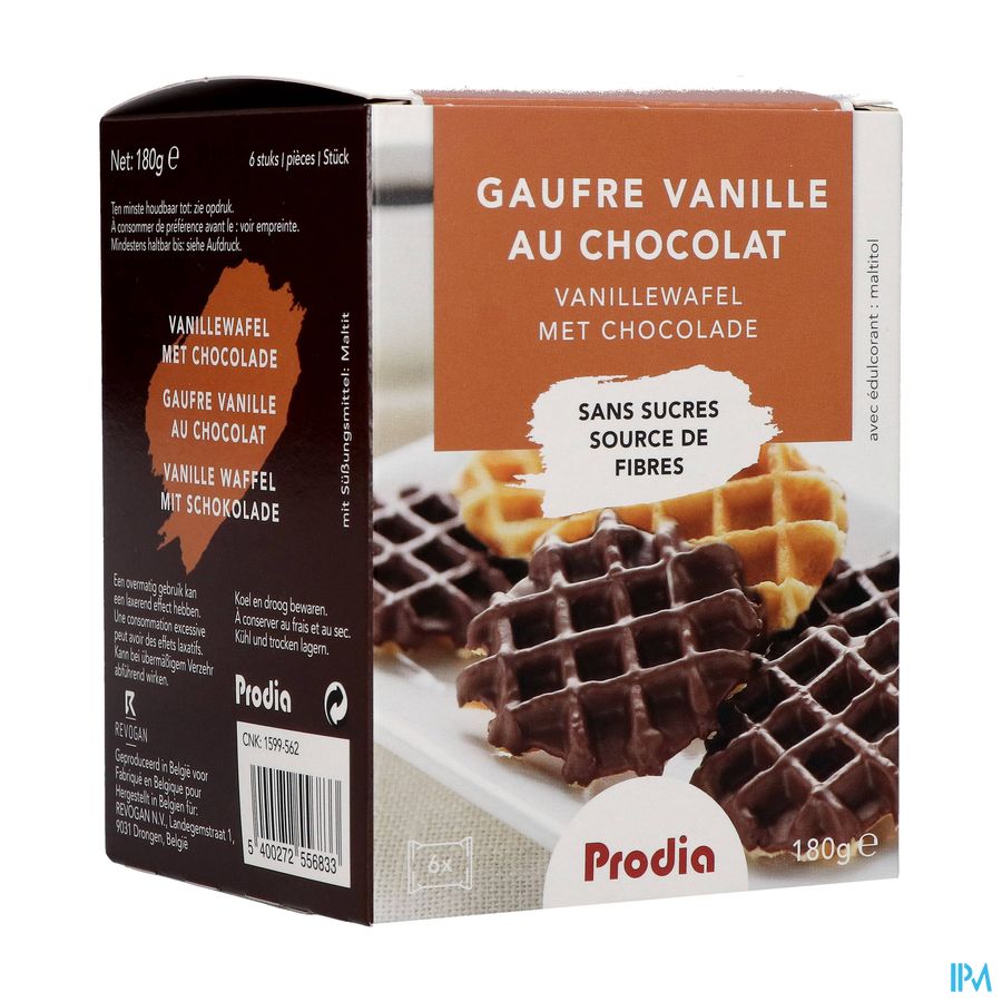 Prodia Gaufre Vanille-chocolat 185g 5683 Revogan Prodia Gaufre Vanille-chocolat 185g 5683 Revogan