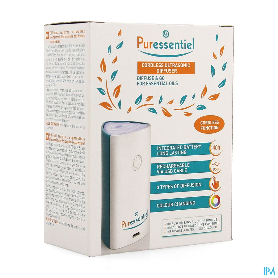 Puressentiel Verspreider Ultrasoon Diffuse&go