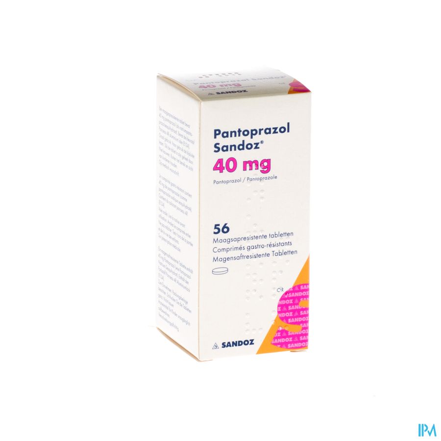 Pantoprazol 40mg Sandoz Maagsapresis. Tabl 56 Hdpe 2