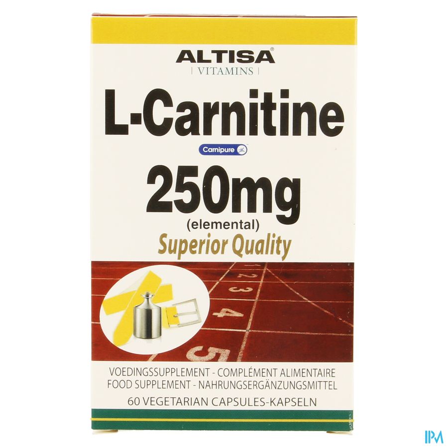 Altisa l-carnitine 250mg (carnipure) Comp 60 1