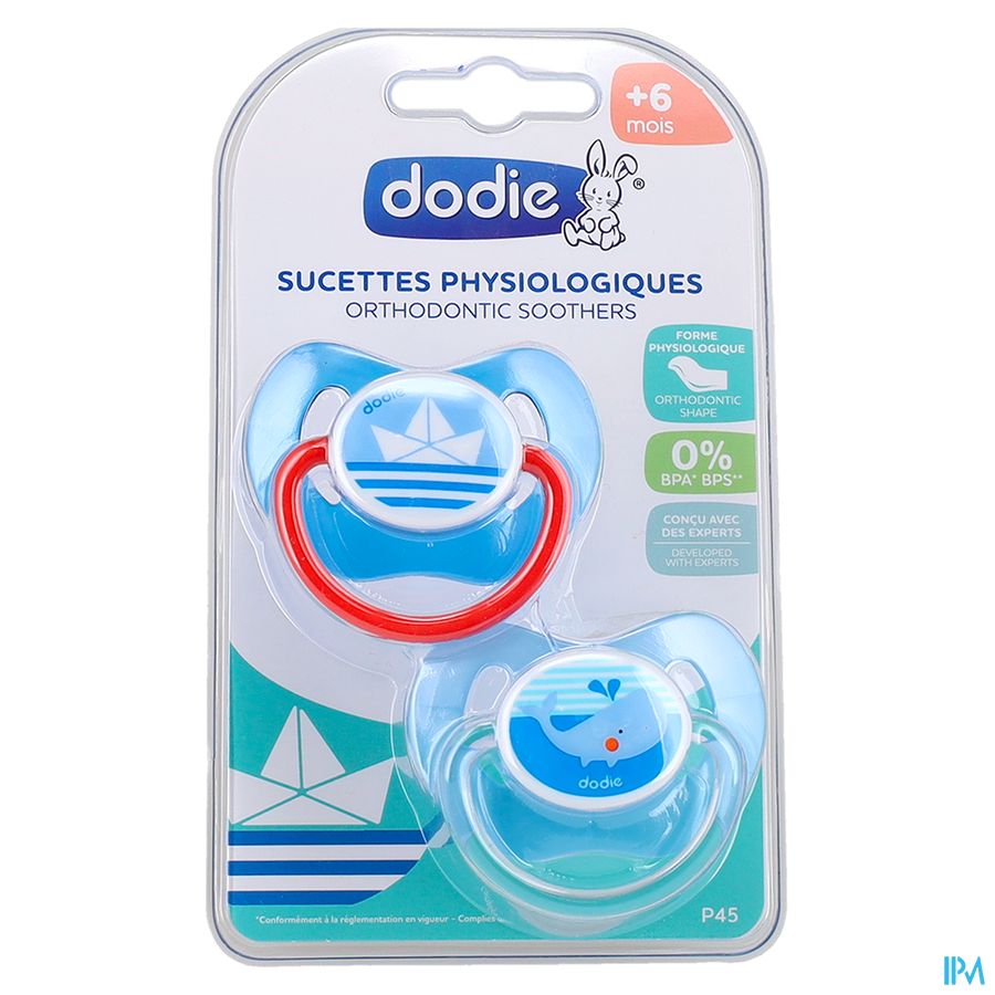 Dodie Fopspeen Fysio Silic. 2 +6m Boodschap Hart 1