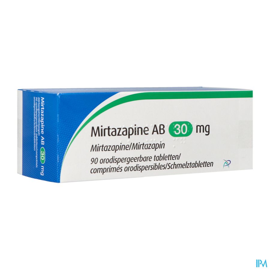 Mirtazapine Apotex 30mg Comp Orodisp 90 Mirtazapine Apotex 30mg Comp Orodisp 90