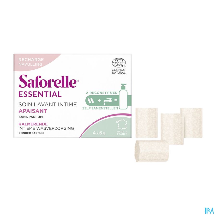 Saforelle Essent.verzach.int.wasopl.pdr Navul.4x6g 4